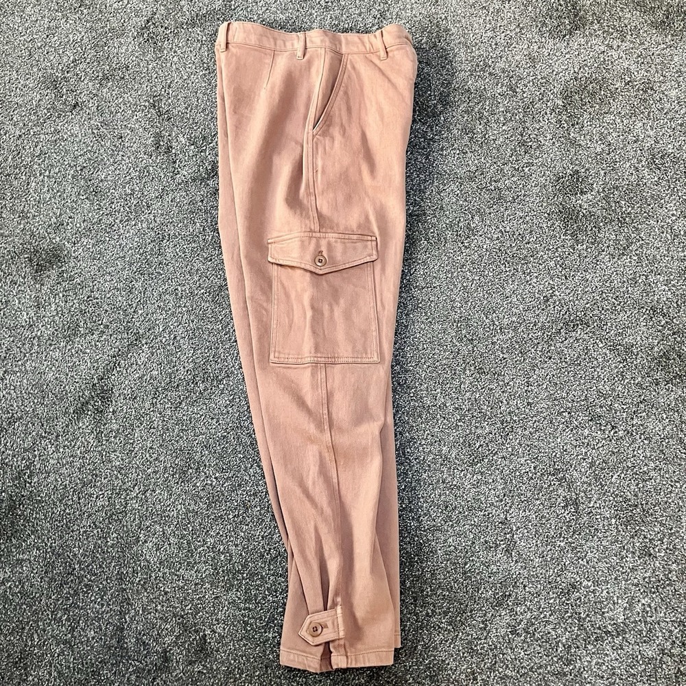 Aritzia Wilfred Free Sz 4 Pants Women's Beige/Pink‎ Cargo Twill Straight Leg - Picture 8 of 11